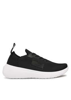 Sneakersy Tommy Jeans Flexi Cpontrast Brand EN0EN02139 Black 0GJ ze sklepu eobuwie.pl w kategorii Buty sportowe damskie - zdjęcie 170860404