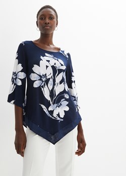 Tunika shirtowa w roślinny wzór ze sklepu bonprix w kategorii Bluzki damskie - zdjęcie 170861233