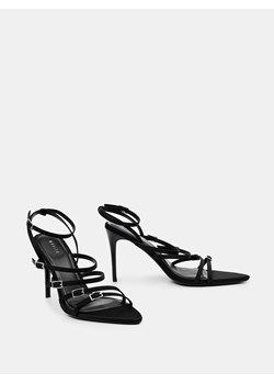 Mohito - Czarne sandały na szpilce - czarny ze sklepu Mohito w kategorii Sandały damskie - zdjęcie 170861341