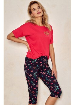 Bawełniana piżama damska Dora 3109, Kolor malinowy-wzór, Rozmiar S, Taro ze sklepu Intymna w kategorii Piżamy damskie - zdjęcie 170863382