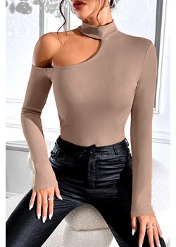Bluzka NIENTA BEIGE ze sklepu Ivet Shop w kategorii Bluzki damskie - zdjęcie 170863530
