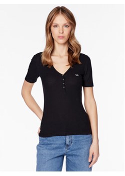Lee T-Shirt L44KIP01 112333686 Czarny Regular Fit ze sklepu MODIVO w kategorii Bluzki damskie - zdjęcie 170863803