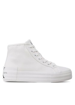 Calvin Klein Jeans Sneakersy Vulc Flatform Bold Essential YW0YW01031 Biały ze sklepu MODIVO w kategorii Trampki damskie - zdjęcie 170863921
