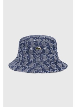 Lacoste kapelusz dwustronny kolor niebieski ze sklepu ANSWEAR.com w kategorii Kapelusze męskie - zdjęcie 170866912