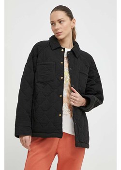 Rip Curl kurtka damska kolor czarny przejściowa oversize ze sklepu ANSWEAR.com w kategorii Kurtki damskie - zdjęcie 170866973