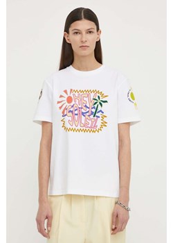PS Paul Smith t-shirt bawełniany damski kolor biały ze sklepu ANSWEAR.com w kategorii Bluzki damskie - zdjęcie 170867281