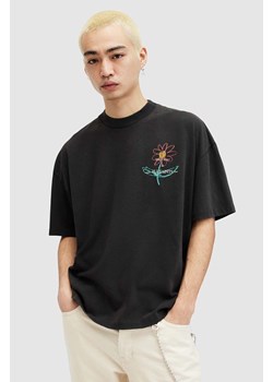 AllSaints t-shirt bawełniany CRAYO SS CREW męski kolor czarny z nadrukiem MG518Z ze sklepu ANSWEAR.com w kategorii T-shirty męskie - zdjęcie 170867504