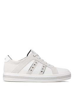 Sneakersy Geox D Leelu' C D16FFC 08522 C1352 Biały ze sklepu eobuwie.pl w kategorii Trampki damskie - zdjęcie 170867940