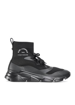 Sneakersy KARL LAGERFELD KL51641 Black Knit Textile/Mono ze sklepu eobuwie.pl w kategorii Buty sportowe męskie - zdjęcie 170868132