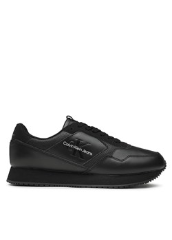 Sneakersy Calvin Klein Jeans Retro Runner Lth-Pu Mono Patch YM0YM00581 Black BDS ze sklepu eobuwie.pl w kategorii Buty sportowe męskie - zdjęcie 170868573