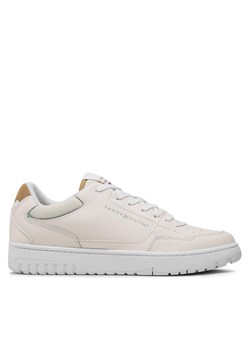 Sneakersy Tommy Hilfiger Basket Core Leather FM0FM04693 Whisper White YAU ze sklepu eobuwie.pl w kategorii Buty sportowe męskie - zdjęcie 170868601