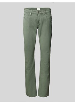 Spodnie o kroju slim fit w jednolitym kolorze ze sklepu Peek&Cloppenburg  w kategorii Jeansy damskie - zdjęcie 170869171