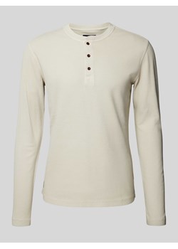 Bluzka z długim rękawem i dekoltem serafino ze sklepu Peek&Cloppenburg  w kategorii T-shirty męskie - zdjęcie 170869292