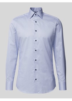 Koszula biznesowa o kroju slim fit ze wzorem na całej powierzchni ze sklepu Peek&Cloppenburg  w kategorii Koszule męskie - zdjęcie 170869302