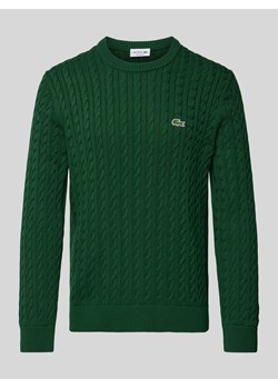 Sweter z dzianiny o kroju regular fit z wyhaftowanym logo ze sklepu Peek&Cloppenburg  w kategorii Swetry męskie - zdjęcie 170869413
