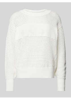 Sweter z dzianiny z ażurowym wzorem model ‘Fhein’ ze sklepu Peek&Cloppenburg  w kategorii Swetry damskie - zdjęcie 170869582