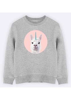 WOOOP Bluza &quot;Alpaca Unicorn&quot; w kolorze szarym ze sklepu Limango Polska w kategorii Bluzy dziewczęce - zdjęcie 170871380