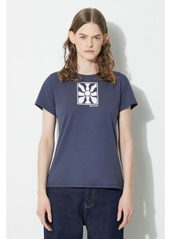 Columbia t-shirt sportowy Sun Trek kolor granatowy 1931753 ze sklepu PRM w kategorii Bluzki damskie - zdjęcie 170874244