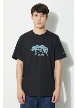 Columbia t-shirt bawełniany Rockaway River kolor czarny z nadrukiem 2036401 ze sklepu PRM w kategorii T-shirty męskie - zdjęcie 170874442