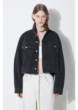 MM6 Maison Margiela kurtka jeansowa damska kolor czarny przejściowa oversize S52AM0285 ze sklepu PRM w kategorii Kurtki damskie - zdjęcie 170874504