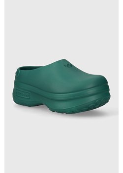 adidas Originals klapki Adifom Stan Mule W damskie kolor zielony na platformie IE0481 ze sklepu PRM w kategorii Klapki damskie - zdjęcie 170874530