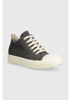 Rick Owens tenisówki Denim Shoes Low Sneaks damskie kolor szary DS01D1802.SCF.7811 ze sklepu PRM w kategorii Trampki damskie - zdjęcie 170874532