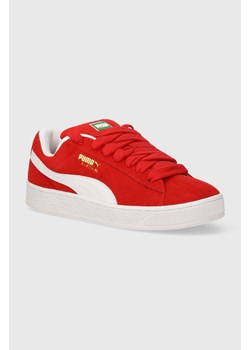 Puma sneakersy skórzane  Suede XL kolor czerwony 395205 ze sklepu PRM w kategorii Trampki męskie - zdjęcie 170874540