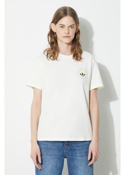 adidas Originals t-shirt Graphic Tee damski kolor beżowy IR7473 ze sklepu PRM w kategorii Bluzki damskie - zdjęcie 170874624
