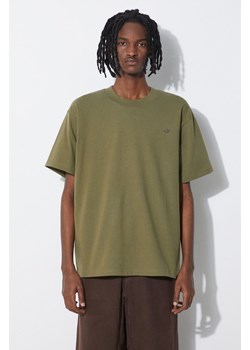 adidas Originals t-shirt bawełniany męski kolor zielony gładki IP2771 ze sklepu PRM w kategorii T-shirty męskie - zdjęcie 170874651