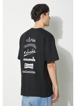 Columbia t-shirt Burnt Lake męski kolor czarny z nadrukiem 2071711 ze sklepu PRM w kategorii T-shirty męskie - zdjęcie 170874663