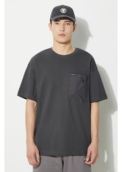 Columbia t-shirt bawełniany Landroamer męski kolor szary gładki 2076021 ze sklepu PRM w kategorii T-shirty męskie - zdjęcie 170874671
