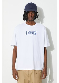 AMBUSH t-shirt bawełniany Graphic męski kolor biały z nadrukiem BMAA006S24JER ze sklepu PRM w kategorii T-shirty męskie - zdjęcie 170874681