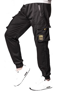 Spodnie dresowe 6359 czarne ze sklepu Risardi w kategorii Spodnie męskie - zdjęcie 170874823