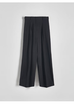 Reserved - Spodnie z wiskozą - czarny ze sklepu Reserved w kategorii Spodnie damskie - zdjęcie 170875504