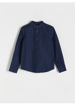 Reserved - Bawełniania koszula - granatowy ze sklepu Reserved w kategorii Koszule chłopięce - zdjęcie 170875760
