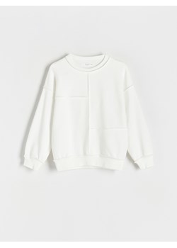 Reserved - Bluza oversize - biały ze sklepu Reserved w kategorii Bluzy chłopięce - zdjęcie 170875814