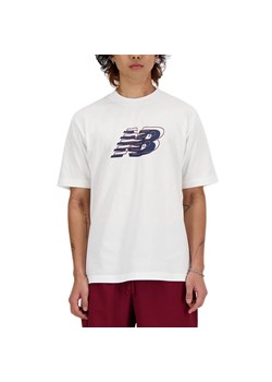 Koszulka męska New Balance MT41526WT – biała ze sklepu streetstyle24.pl w kategorii T-shirty męskie - zdjęcie 170876892