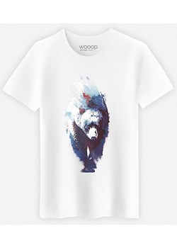 WOOOP Koszulka &quot;Blue Bear&quot; w kolorze białym ze sklepu Limango Polska w kategorii T-shirty męskie - zdjęcie 170877201