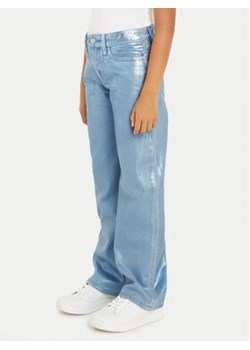 Calvin Klein Jeans Spodnie materiałowe IG0IG02383 Niebieski Wide Leg ze sklepu MODIVO w kategorii Spodnie dziewczęce - zdjęcie 170878474