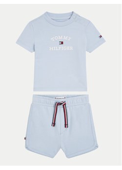 Tommy Hilfiger Komplet t-shirt i spodenki Logo KN0KN01812 Niebieski Regular Fit ze sklepu MODIVO w kategorii Komplety niemowlęce - zdjęcie 170878723