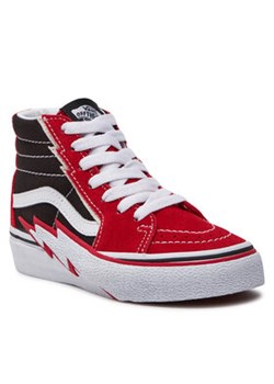 Vans Sneakersy Sk8-Hi Bolt VN000BVJREB1 Czerwony ze sklepu MODIVO w kategorii Trampki dziecięce - zdjęcie 170878740