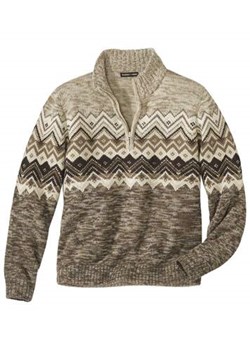 Trykotowy sweter z wykładanym kołnierzem Winter Valley ze sklepu Atlas For Men w kategorii Swetry męskie - zdjęcie 170879284