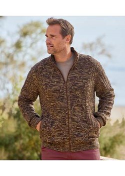 Trykotowa bluza z warkoczami Cordillera ze sklepu Atlas For Men w kategorii Swetry męskie - zdjęcie 170879293