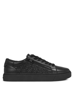 Sneakersy Calvin Klein Low Top Lace Up W/Zip Mono HM0HM01188 Triple Black Mono 0GL ze sklepu eobuwie.pl w kategorii Trampki męskie - zdjęcie 170879373