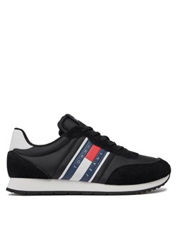 Sneakersy Tommy Jeans Tjm Runner Casual Ess EM0EM01351 Black BDS ze sklepu eobuwie.pl w kategorii Buty sportowe męskie - zdjęcie 170879512