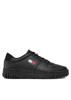 Sneakersy Tommy Jeans Tjm Cupsole Ess EM0EM01396 Black BDS ze sklepu eobuwie.pl w kategorii Buty sportowe męskie - zdjęcie 170879572