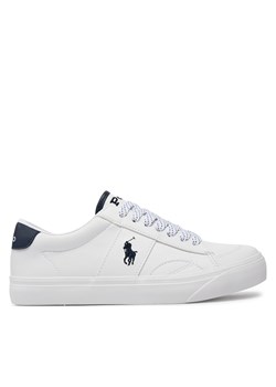 Sneakersy Polo Ralph Lauren RL00564111 J White Tumbled W/ Navy Pp ze sklepu eobuwie.pl w kategorii Trampki dziecięce - zdjęcie 170879672