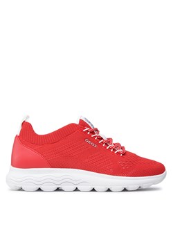 Sneakersy Geox D Spherica A D15NUA 0006K C7000 Red ze sklepu eobuwie.pl w kategorii Buty sportowe damskie - zdjęcie 170879882