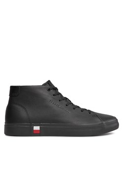 Sneakersy Tommy Hilfiger Hi Vulc Leather Detail FM0FM05045 Black BDS ze sklepu eobuwie.pl w kategorii Trampki męskie - zdjęcie 170880011