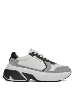 Sneakersy Calvin Klein Low Top Lace Up HM0HM01294 White/Granite Road/Black 0K9 ze sklepu eobuwie.pl w kategorii Buty sportowe męskie - zdjęcie 170880080